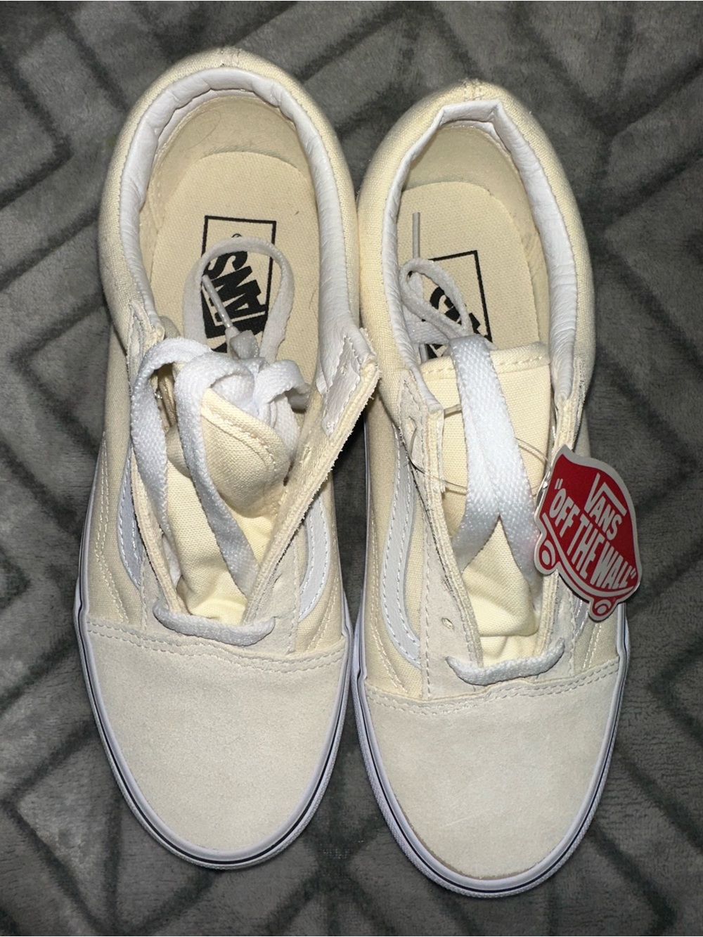 Vans Cream Old Skool Sneakers